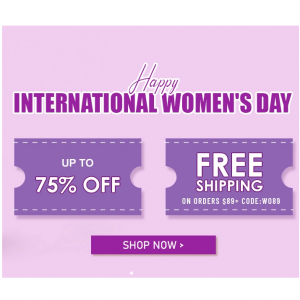 International Women's Day - Up To 75% Off Select Styles @ BerryLook