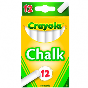 Crayola 白色粉笔12支 @ Amazon
