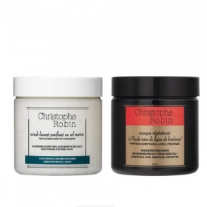 Christophe Robin 海盐头皮清洁膏&发膜套装 2*250ml