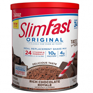 Slimfast 高蛋白巧克力代餐奶昔粉 31.18 Oz  @ Amazon