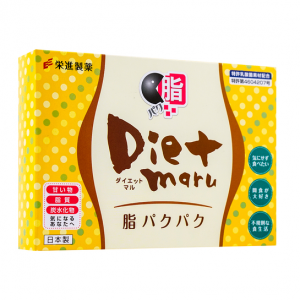 日本荣进制药 DIET MARU 吃油丸 吸附油脂黑科技 改善肠道环境 10包