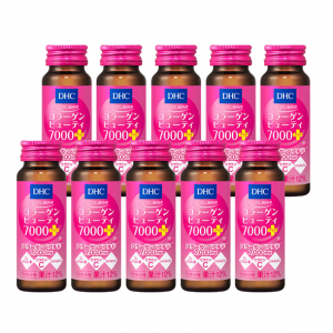日本DHC 高效胶原蛋白美肌饮 50ml*10瓶入 锁水保湿紧致肌肤