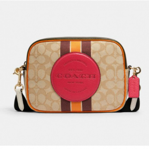 70% off Dempsey Camera Bag In Signature Jacquard With Stripe And Coach Patch @ Coach Outlet