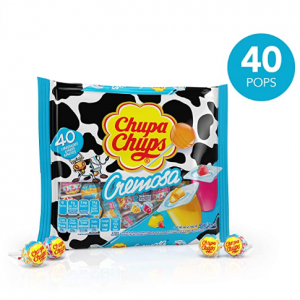 Chupa Chups 珍寶珠迷你棒棒糖 冰激淩/酸奶口味 40支 @ Amazon