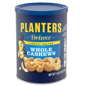 Planters Deluxe Lightly Salted Whole Cashews, 18.25oz @ Amazon