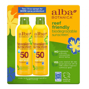Alba Botanica 夏威夷椰子防曬噴霧 SPF50 7.5 oz 2瓶裝 @ Costco