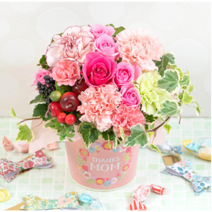 母の日　アレンジメント「Thanks Mom～Strawberry～」