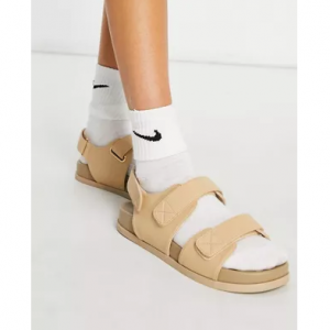 ASOS DESIGN Factually sporty sandals in beige