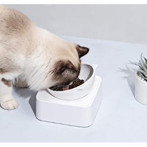 UPSKY Peto Cat Dog Bowl Raised Cat Food Water Bowl @ Amazon