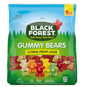 Black Forest Gummy Bears Candy, 5 Pound Bulk Bag