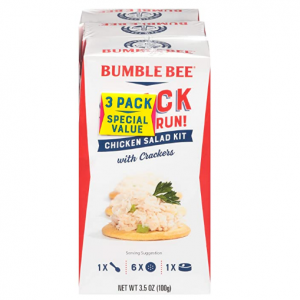 BUMBLE BEE Snack on the Run Chicken Salad with Crackers, 3.5 Ounce (Pack of 3) @ Amazon