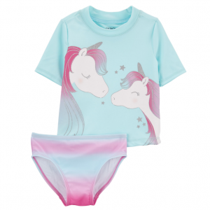 Carter's Unicorn 2-Piece Rashguard Set