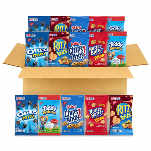 OREO Mini Cookies, CHIPS AHOY! 15 Big Bags (3 oz.), Easter Snacks for Baskets @ Amazon