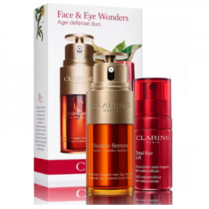 Clarins双萃精华+提拉眼精华套装