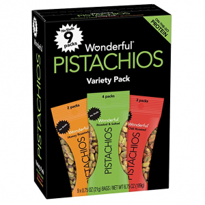 Wonderful Pistachios 無殼果仁 3種口味 9袋裝 @ Amazon
