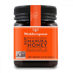 Wedderspoon Raw Premium Unpasteurized Manuka Honey, KFactor 16, 8.8 Oz @ Amazon