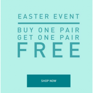 Easter Event - Buy One Pair, Get A Second Pair Free @ Hotter Shoes