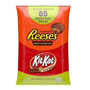 REESE'S and KIT KAT Assorted Milk Chocolate Snack Size Candy, Easter (85 Pieces) @ Amazon