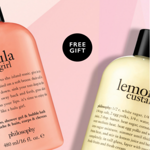 Up To Free 2 Full-Size 16oz Shower Gels@ Philisophy