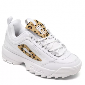 41% Off Fila Big Girls Disruptor II Leopard-Accent Casual Sneakers @ Macy's