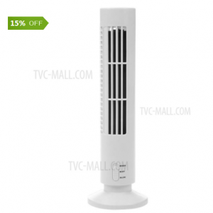 Summer Cool Breeze Vertical Air Conditioning USB Mini Leafless Tower Fan $2.71