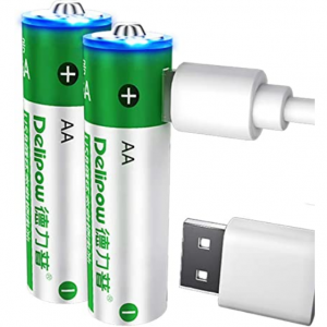 50% off Delipow AA Rechargeable Batteries @Amazon
