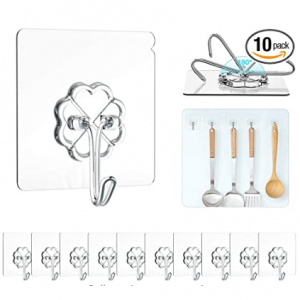 HangerSpace 墙面挂钩 10个装 @ Amazon