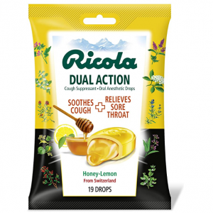 Ricola 双效润喉糖 19粒 蜂蜜柠檬口味 @ Amazon