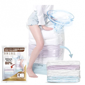 TAILI Cube Vacuum Space Saver Bags Jumbo Size 4 Pack @ Amazon