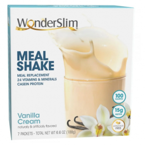 WonderSlim Aspartame Free 代餐奶昔 香草奶油味 7袋