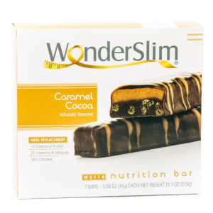 WonderSlim 焦糖可可蛋白棒 7条