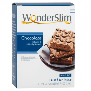 WonderSlim 巧克力口味蛋白威化饼 5条