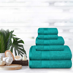 限今天：TRIDENT 超柔软纯棉浴巾套装促销 @ Amazon