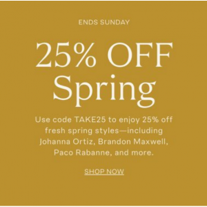 25% Off Spring Styles @ Moda Operandi