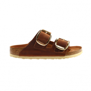 Women's Birkenstock Arizona Big Buckle Oiled Leather Slide