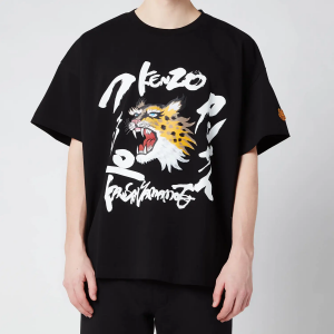 KENZO Men's Seasonal Logo Boxy T-Shirt - Black