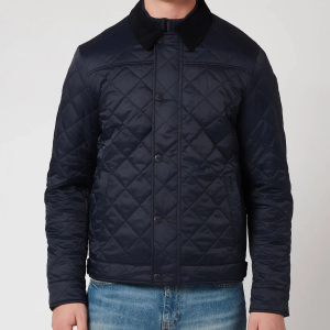 Barbour Tartan Men's Lemal Quilted Jacket - Navy