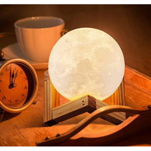 ACED 3D Printed LED Moon Night Light Lamp @ Amazon