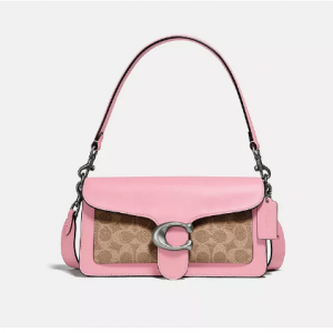 40% off Coach Tabby Leather Shoulder Bag 26 With Signature Canvas @ Macy's