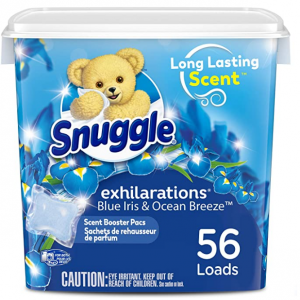 Snuggle Laundry Scent Boosters Concentrated Scent Pacs, Blue Iris Bliss, Tub, 56 Count @ Amazon