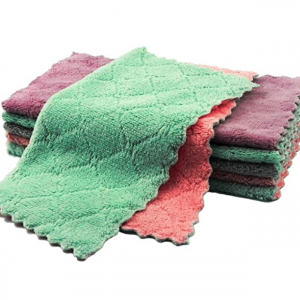 Loophee Microfiber Cleaning Cloth, Dish Towels, 11"x12", 6 Pack @ Amazon