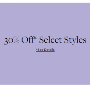30% Off Select Styles @ ALEX AND ANI