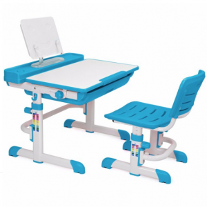 Barton Kids Interactive Work Station Desk & Chair Adjustable Height, Blue @ Walmart 