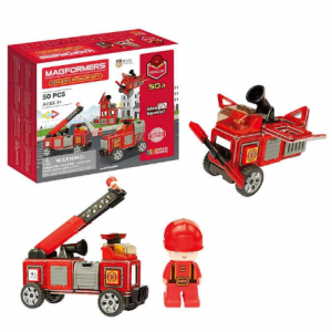 Magformers 50件套磁力片玩具,救援車/警車兩款可選 @ Costco 