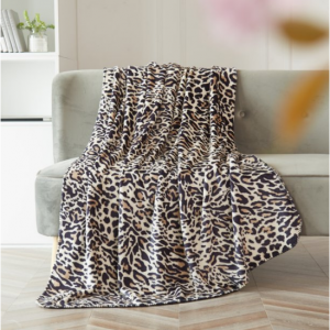 Mainstays Plush Throw Blanket, 50" x 60", Leopard @ Walmart 