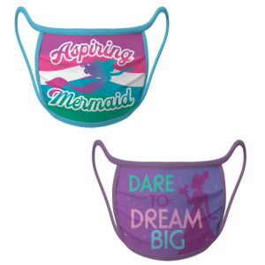 迪士尼布口罩,2个 – 艾丽尔和蒂安娜图案