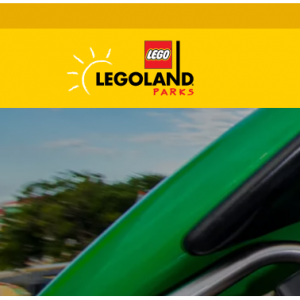 Legoland - Legoland 樂高樂園門票促銷，成人票$24.9起，全美可用