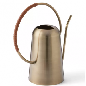 12" x 12" Iron Watering Can Gold