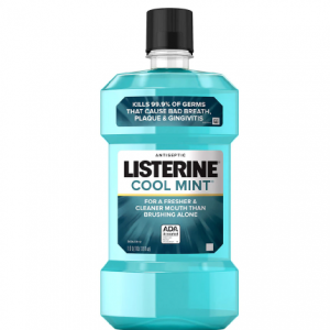 Extra $1 off ListerineAntiseptic Mouthwash For Bad Breath Mint @Walgreens