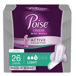 Poise Active Collection Light Absorbancy Incontinence Liners with Wings 26.0ea @ Walgreens